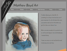 Tablet Screenshot of matthewboydart.com